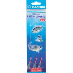 FLASHMER Bas De Lignes / Lignes Montées-Bas de ligne a daurades mer daurade 3 hamecons