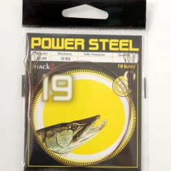 X-LINE Découverte Pêche Du Carnassier|Hameçons Et Montages-Bas de ligne acier carnassier power steel 19 brins 40cm (x3)