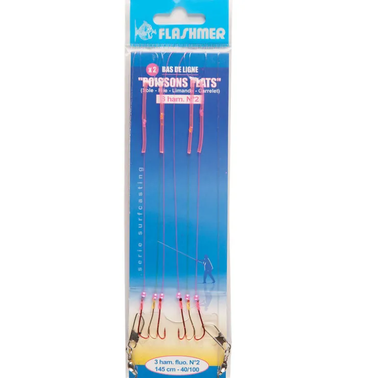 FLASHMER Bas De Lignes / Lignes Montées-Bas de ligne mer poissons plats n°2