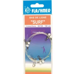 FLASHMER Surfcasting|Bas De Lignes / Lignes Montées-Bas de ligne mer surf 2 emerillons