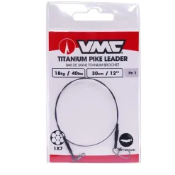 VMC Hameçons Et Montages-Bas de ligne Titanium Pike Leader 18kg (x1)