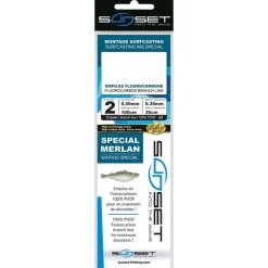 SUNSET Bas De Lignes / Lignes Montées|Surfcasting-Bdl Surfcasting RS Competition Spec Merlan/fluoro