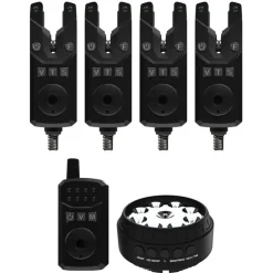 SONIK Détection-Coffret 4 détecteurs + 1 centrale + lampe bivvy SKS2