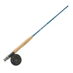 JMC Packs|Ensembles-Ensemble Mouche First 8' Soie #4/5 4 brins, Moulinet + Soie + Bas de ligne
