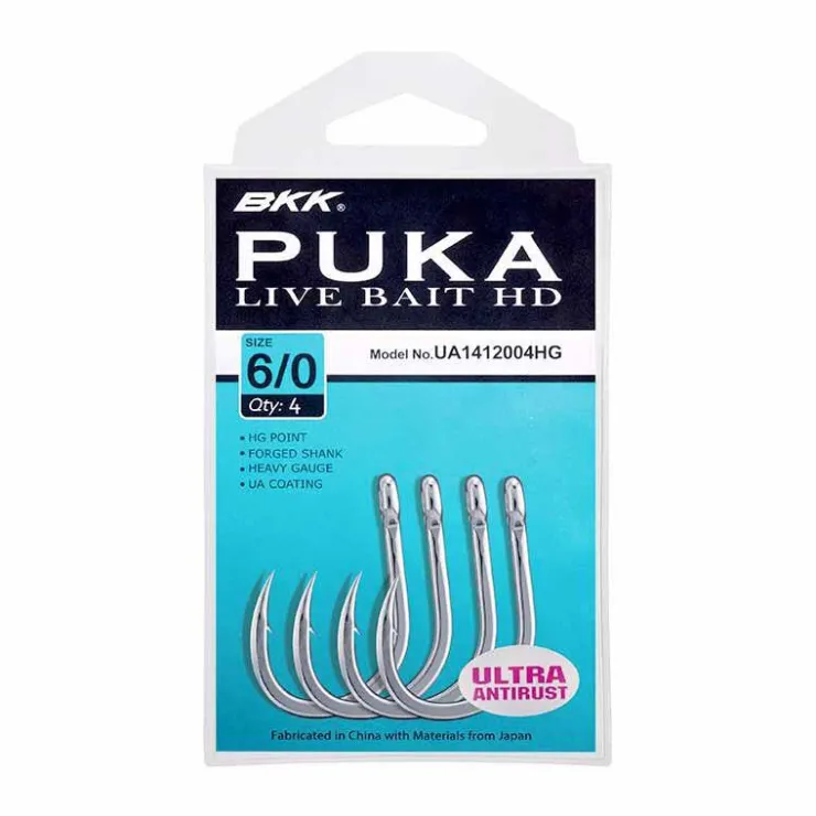 BKK Montages / Hameçons-Hamecon Simple Puka Live Bait