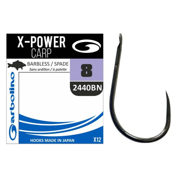 GARBOLINO Hameçons / Bas De Ligne Feeder-Hameçon non monté X-power Carp (x12)