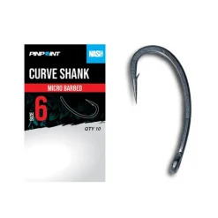 NASH Acc.Montages/Hameçons-Hameçons Curve Shank Micro Barbed - Gamme Pinpoint