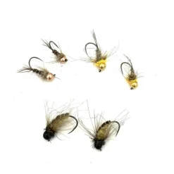 SILVER STONE Mouches-Kit 6 Nymphes