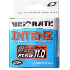 CRESTA Filaments|Fils De Pêche Feeder-Nylon Visorate Intenz Power Mono 100m