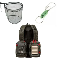 PACIFIC PECHE Packs|Packs & Ensembles-Pack Chest Pack Grauvell Teklon Parkour + Épuisette Raquette Silverstone + Clip Magnétique