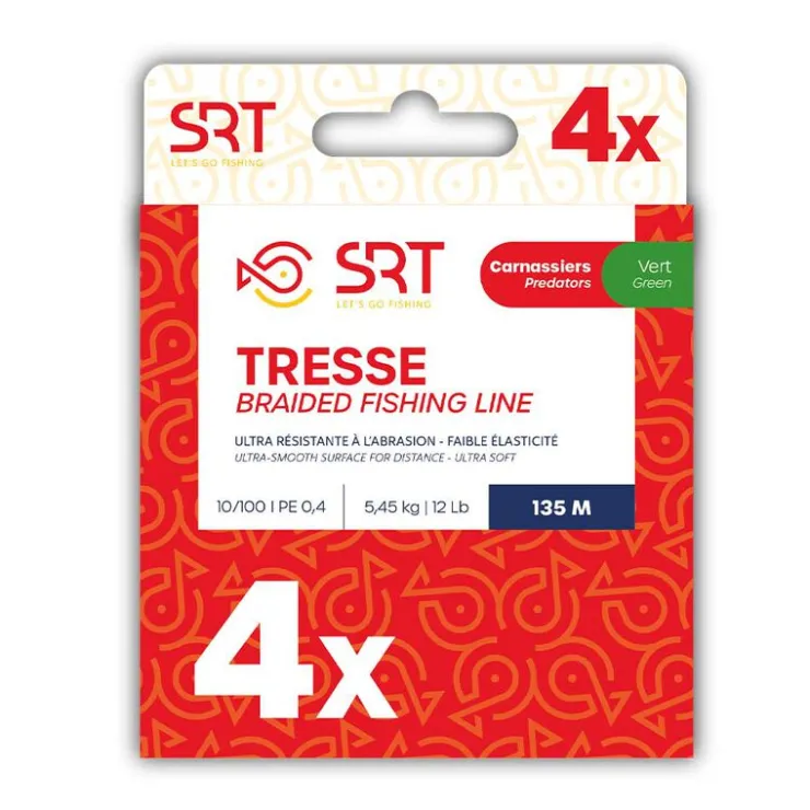 SERT Tresses, Nylons, Fluorocarbones|Tresses, Nylons, Fluorocarbones-Tresse x4 Moss Green 270m