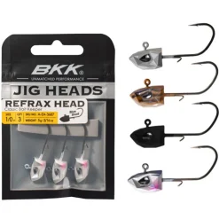 BKK Têtes Plombées-Tête Plombée Refrax Jig 3.5g taille #5/0 (x3)