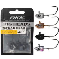 BKK Têtes Plombées-Tête Plombée Refrax Jig 5.3g taille #1/0 (x3)