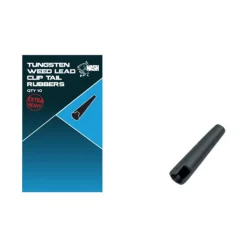 NASH Acc.Montages/Hameçons-Tétines Tungsten Weed Lead Clip Tail Rubber (x10)