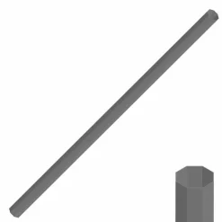 RIVE Cannes-Tube Octo 60mm L192cm Fume