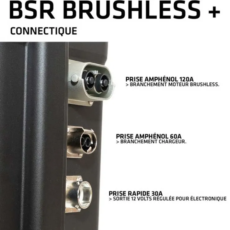 BSR Batterie-Valise BRUSHLESS+ LifePO4 Gen3 24V/100Ah + chargeur étanche 10A